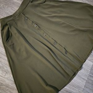 Womens Army Green Skirt.